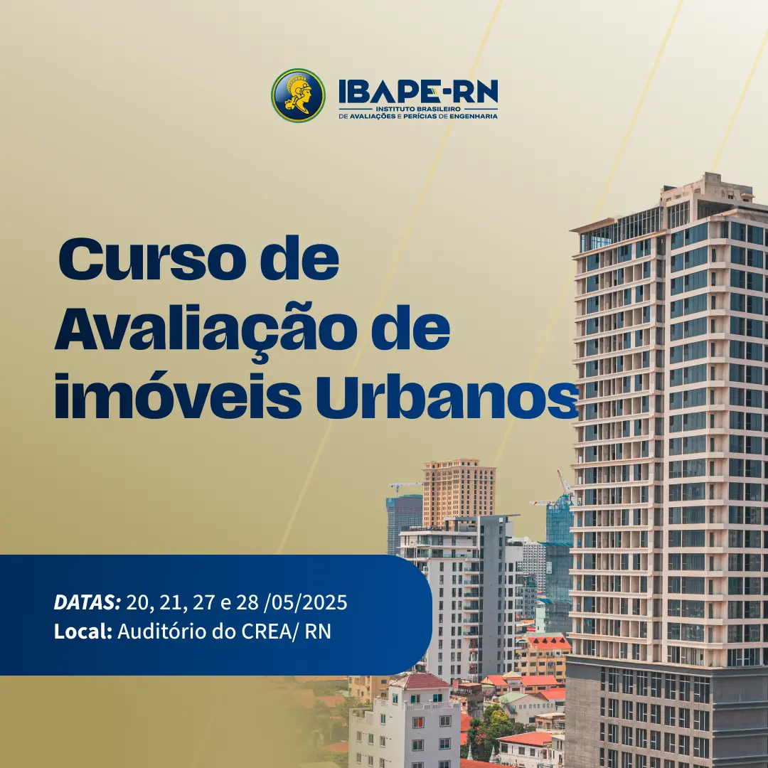 CURSO DE AVALIAÇÃO DE IMÓVEIS URBANOS